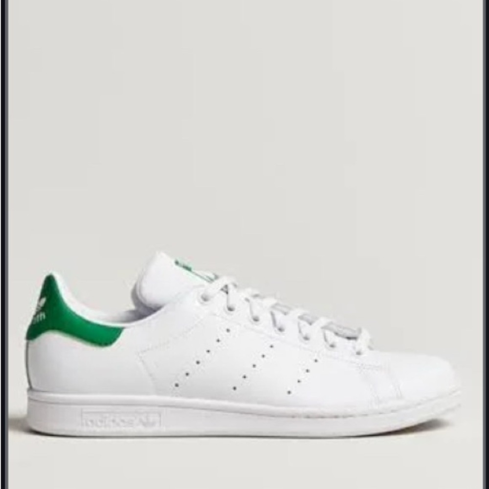 Adidas White and Green Sneakers